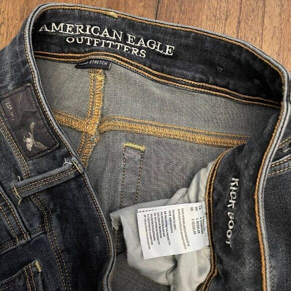 American Eagle Kick Boot Jeans Size 4 - Picture 5 of 11